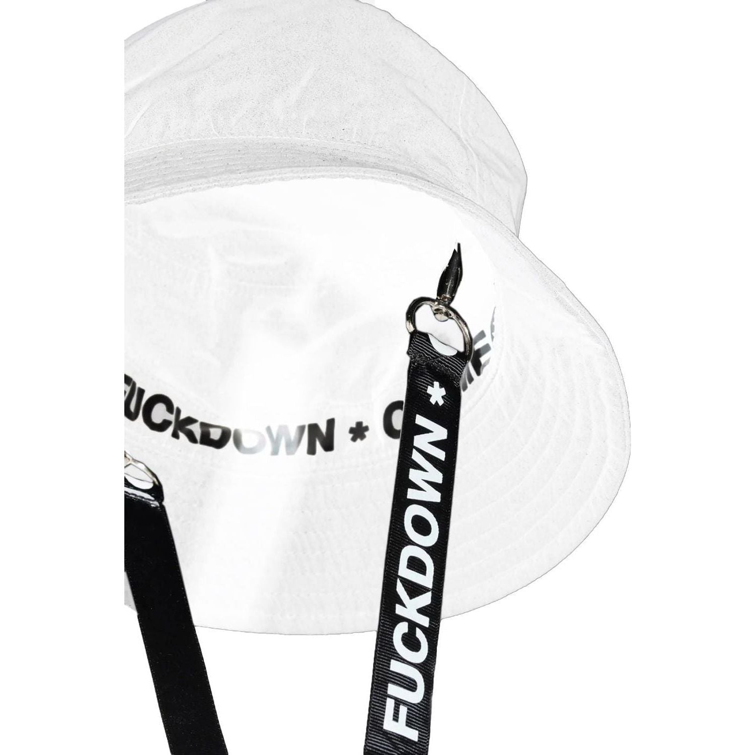 Comme Des Fuckdown | White Polyester Hats & Cap | McRichard Designer Brands