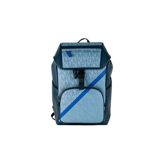Michael Kors | Signature Cooper Sport Flap Chambray Large Backpack Bookbag Bag | McRichard Designer Brands