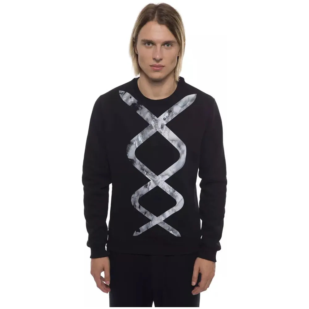 Nicolo Tonetto | Black/White Cotton Sweater  | McRichard Designer Brands