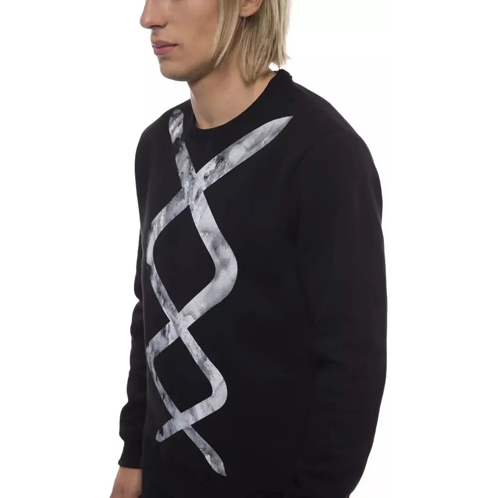 Nicolo Tonetto | Black/White Cotton Sweater  | McRichard Designer Brands