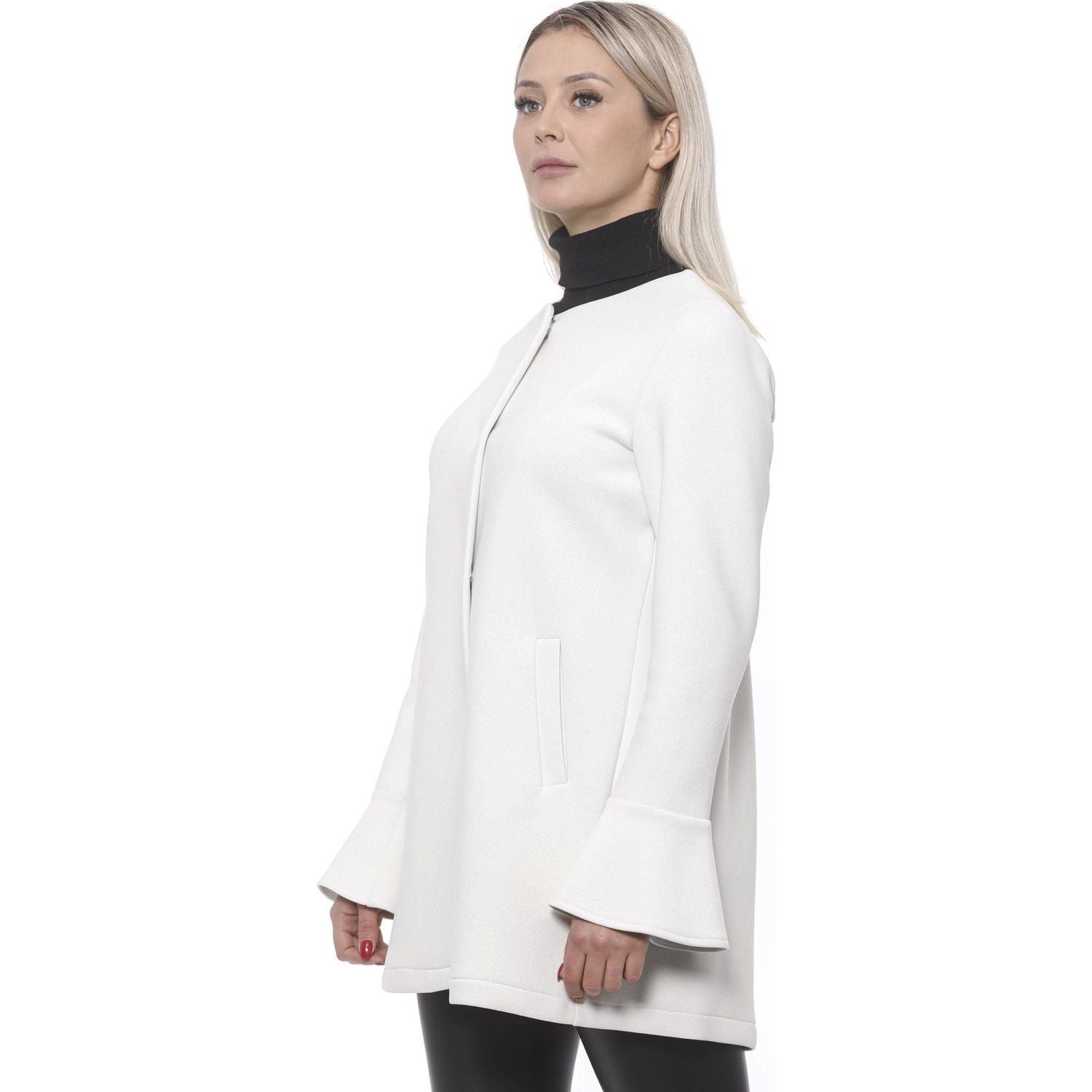 19V69 Italia | White Neoprene Jacket & Coat | McRichard Designer Brands