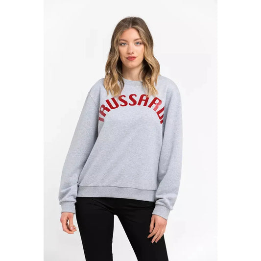Trussardi | Gray Cotton Sweater | McRichard Designer Brands