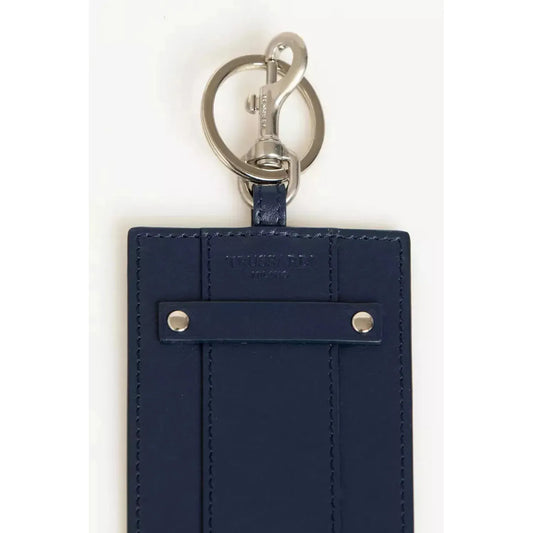 Trussardi | Blue Leather Keychain | McRichard Designer Brands